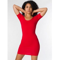 American Apparel Cotton Spandex Jersey Double U-Neck Dress